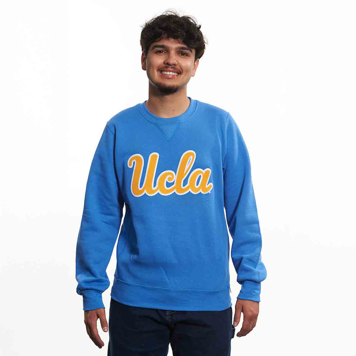 UCLA Bruins Russell Athletic Script Applique Crewneck Sweatshirt